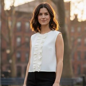 Tenax made in Italy 🇮🇹 leather front cropped top size 42